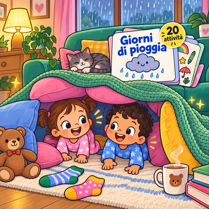 20 Attività per i giorni di pioggia e raffreddore